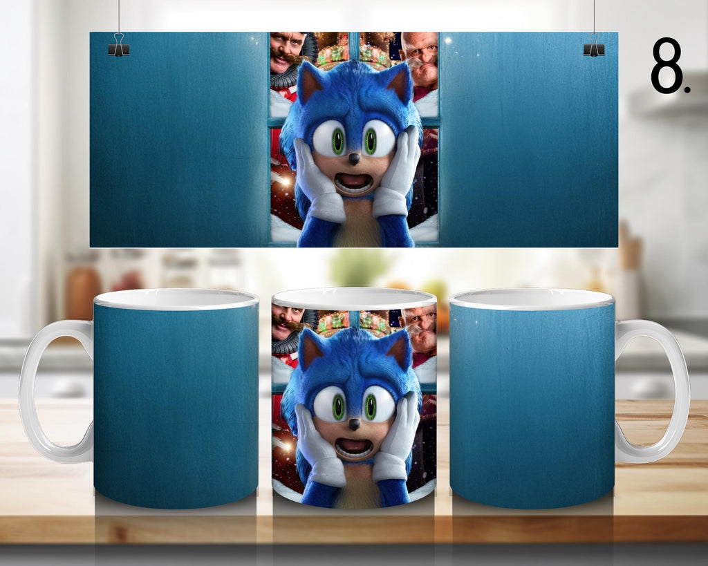 Sonic the Hedgehog, Sonic, Shadow, Knuckles, Tails, Dr Eggman | 100% CERAMIC MUG, 11Oz = 330ml