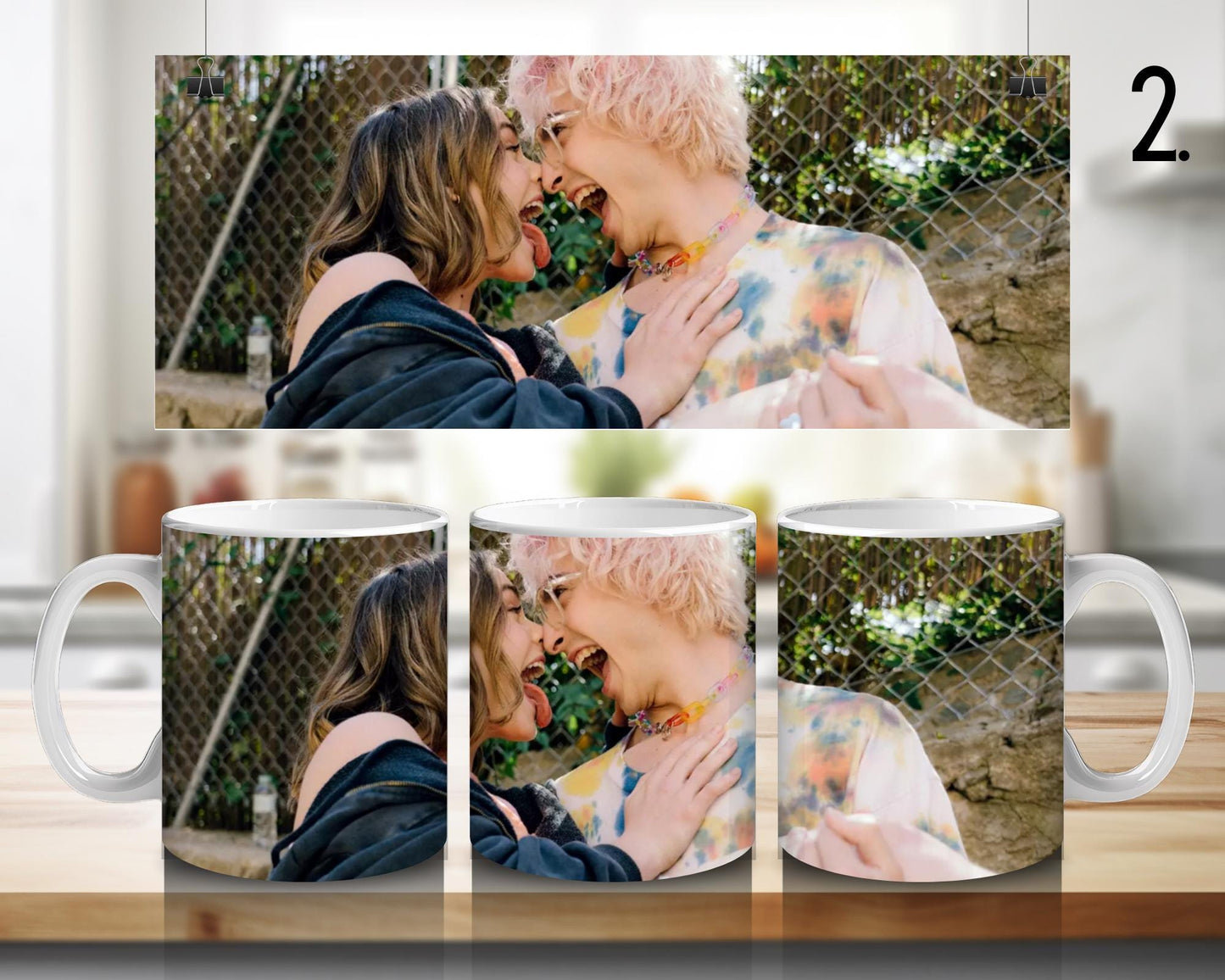 Ceramic mug Through My Window – Raquel and Ares