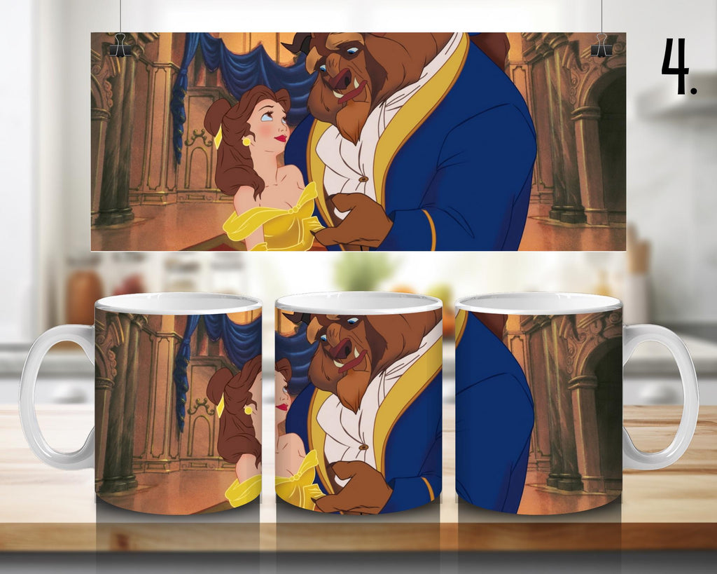 Belle, Beauty Beast, Princess, Beauty and the Beast, Princess Party, Disney | 100% CERAMIC MUG, 11Oz = 330ml