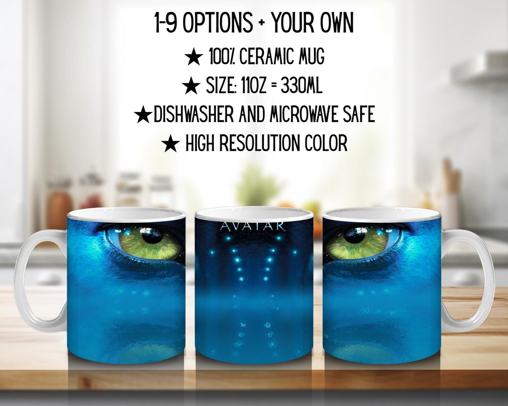 Avatar, Pandora, Jake Sully, Neytiri, Kiri | 100% CERAMIC MUG, 11Oz = 330ml