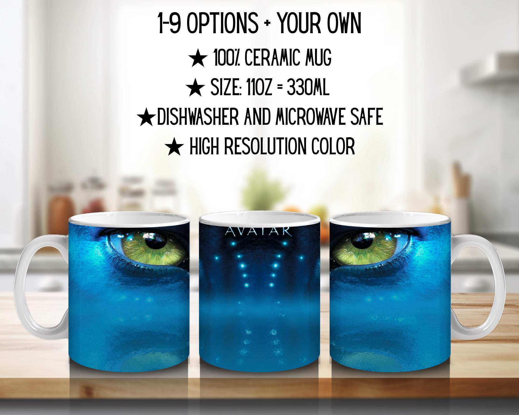 Avatar, Pandora, Jake Sully, Neytiri, Kiri | 100% CERAMIC MUG, 11Oz = 330ml