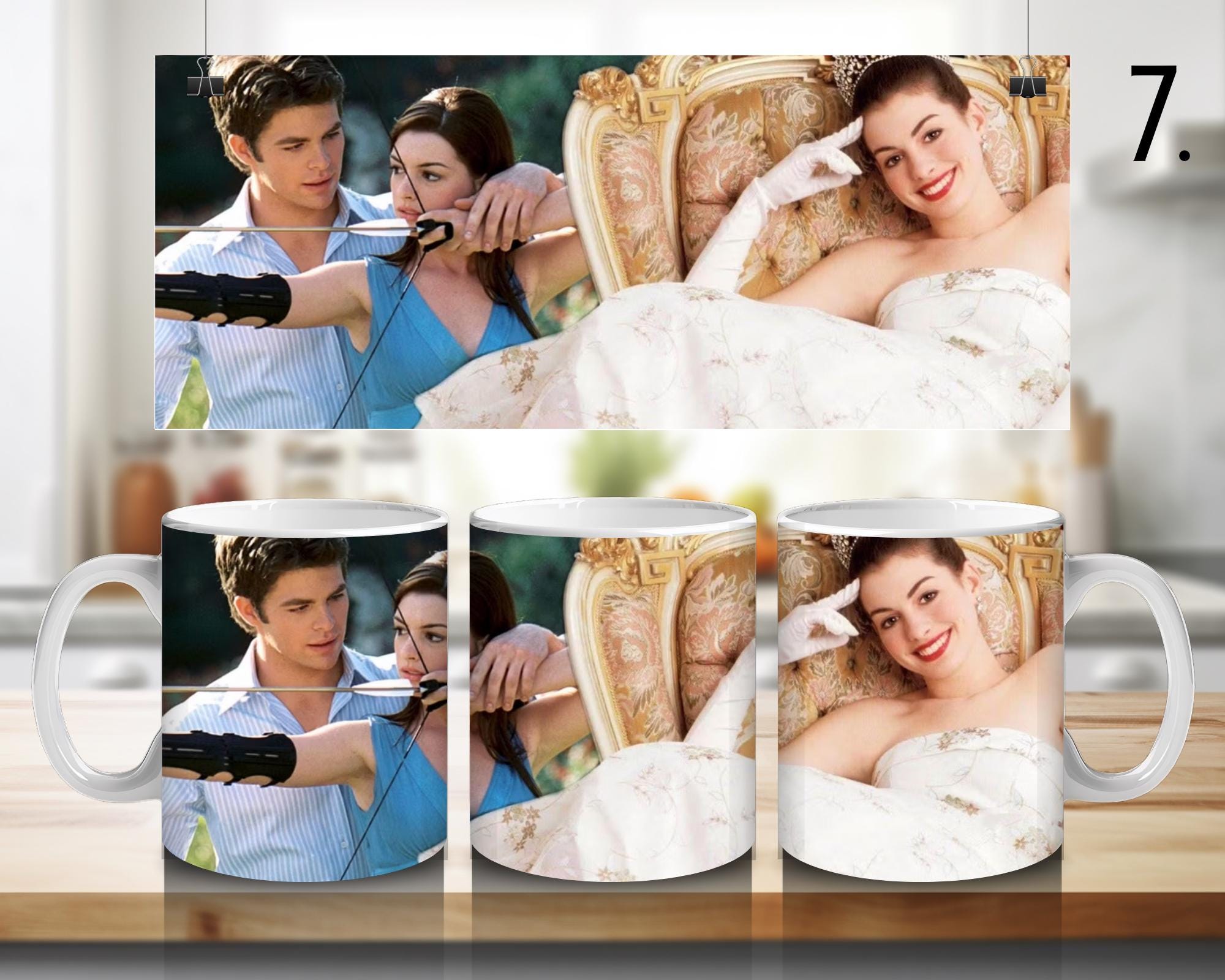 The Princess Diaries, Mia Thermopolis, Queen Clarisse Renaldi, Nicholas Devereaux, Helen Thermopolis | 100% CERAMIC MUG, 11Oz = 330ml