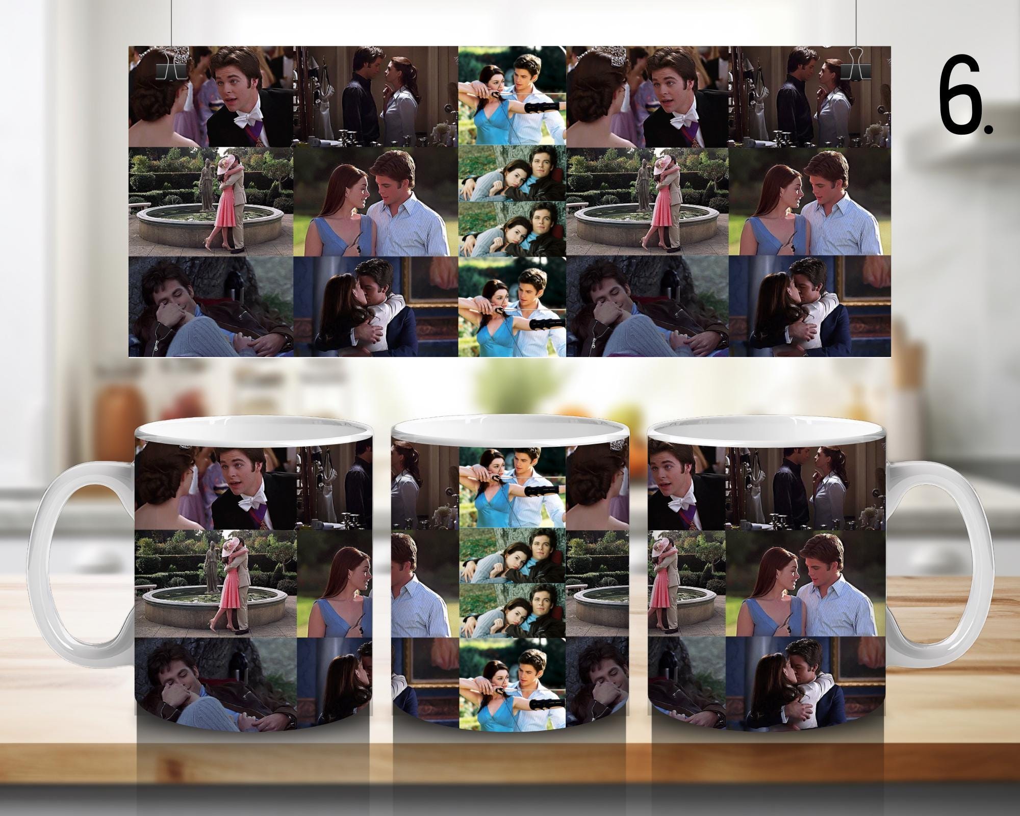 The Princess Diaries, Mia Thermopolis, Queen Clarisse Renaldi, Nicholas Devereaux, Helen Thermopolis | 100% CERAMIC MUG, 11Oz = 330ml