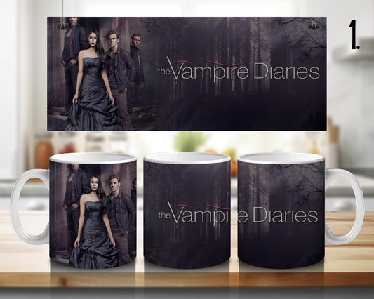 Kubek ceramiczny Pamiętniki Wampirów / The Vampire Diaries – Damon i Stefan Salvatore