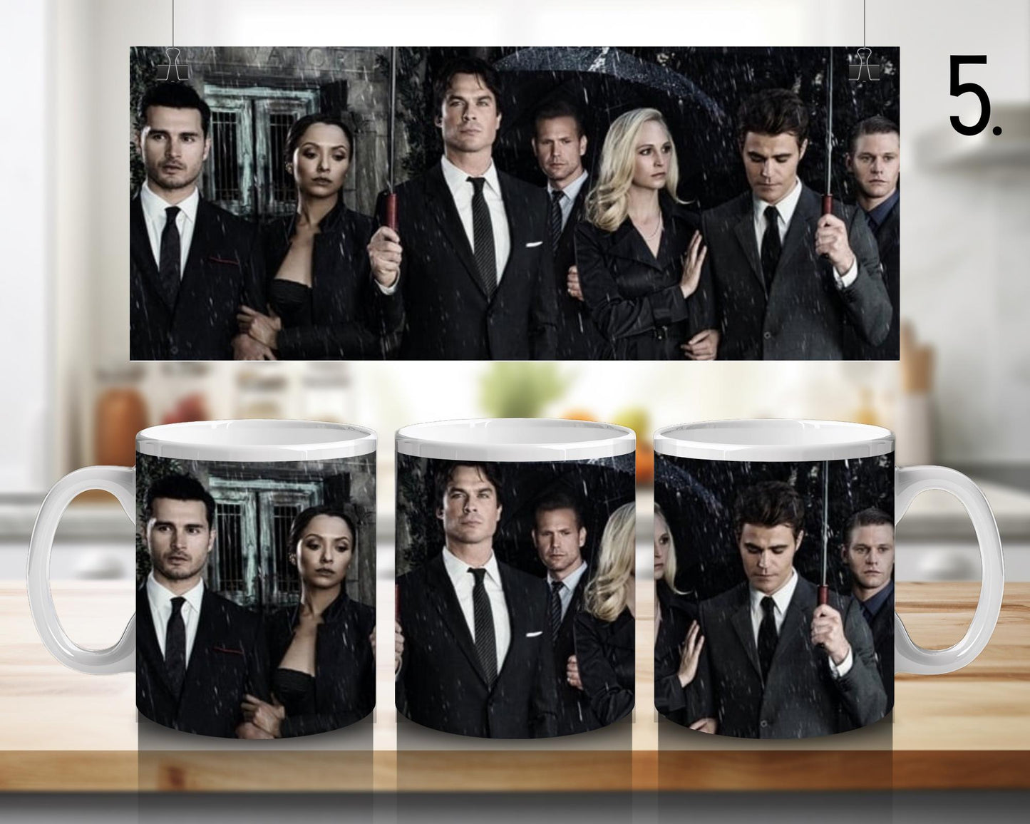 Kubek ceramiczny Pamiętniki Wampirów / The Vampire Diaries – Damon i Stefan Salvatore