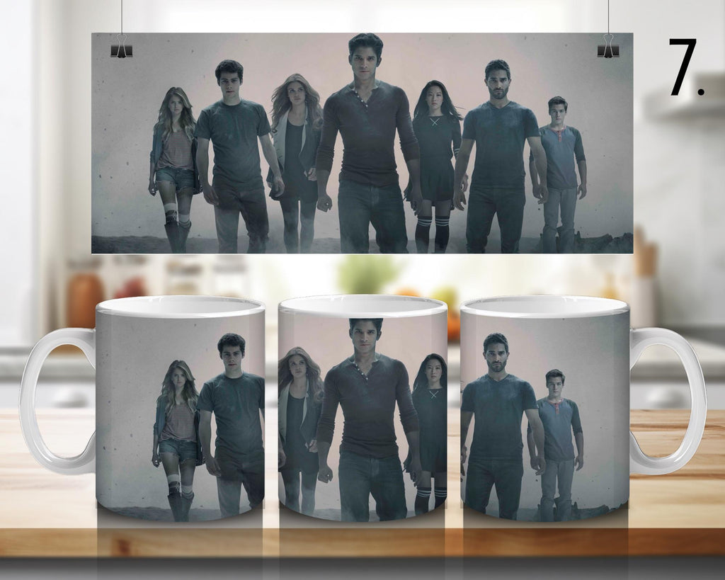 Teen Wolf, Scott, Stiles, Lydia, Alison, Stiles Stilinski, Lydia Martin, Allison Argent, Derek Hale  | 100% CERAMIC MUG, 11Oz = 330ml