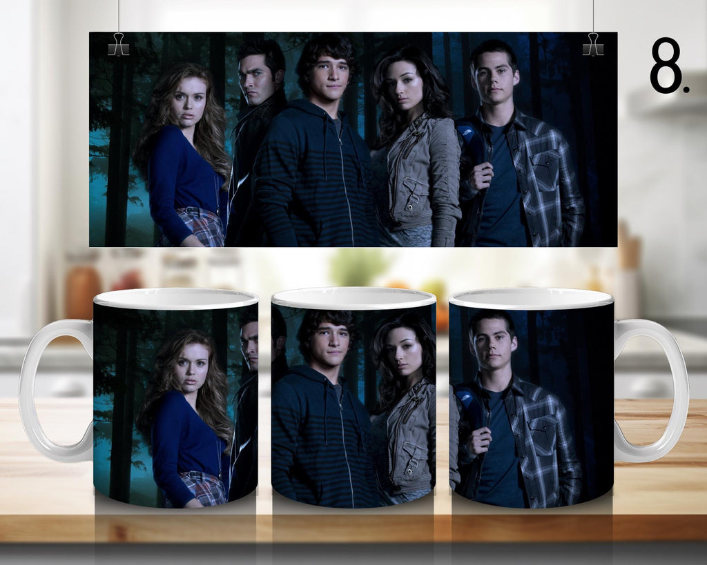 Teen Wolf, Scott, Stiles, Lydia, Alison, Stiles Stilinski, Lydia Martin, Allison Argent, Derek Hale  | 100% CERAMIC MUG, 11Oz = 330ml