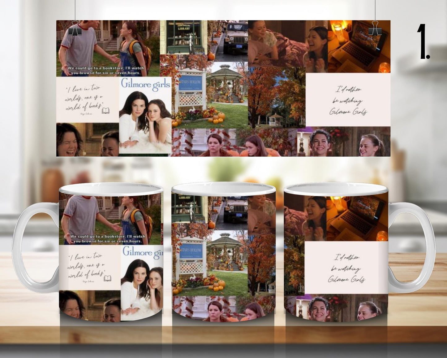 Ceramic mug Beloved Troubles / Gilmore Girls - Lorelai and Rory