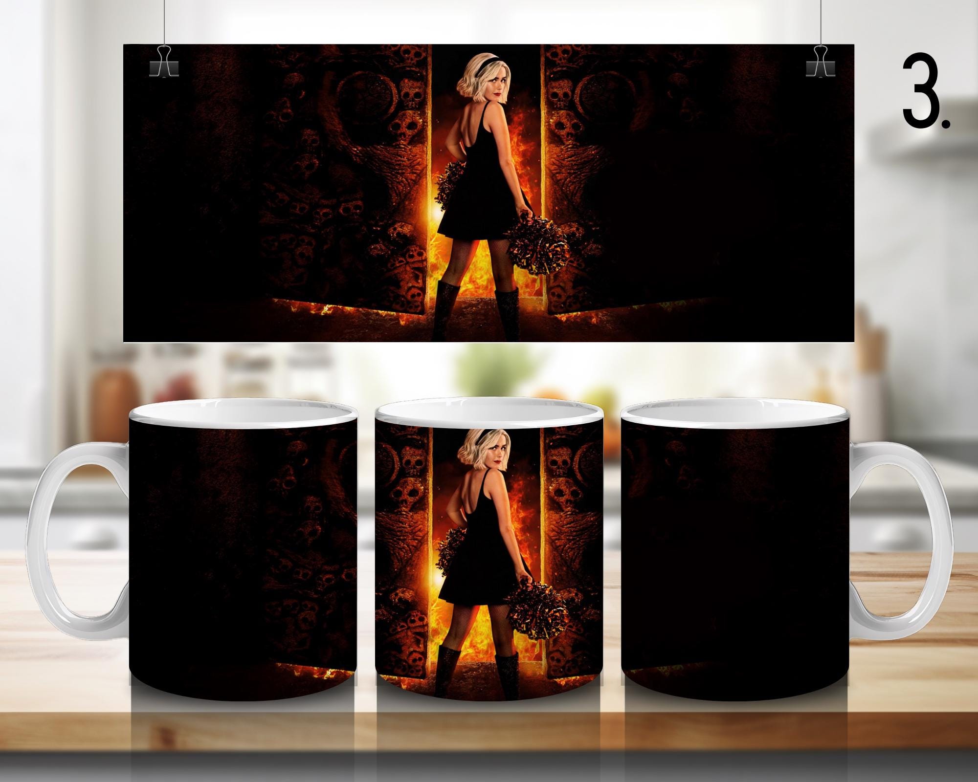 Chilling Adventures of Sabrina, Sabrina Spellman, Zelda Spellman, Hilda Spellman, Ambrose Spellman | 100% CERAMIC MUG, 11Oz = 330ml