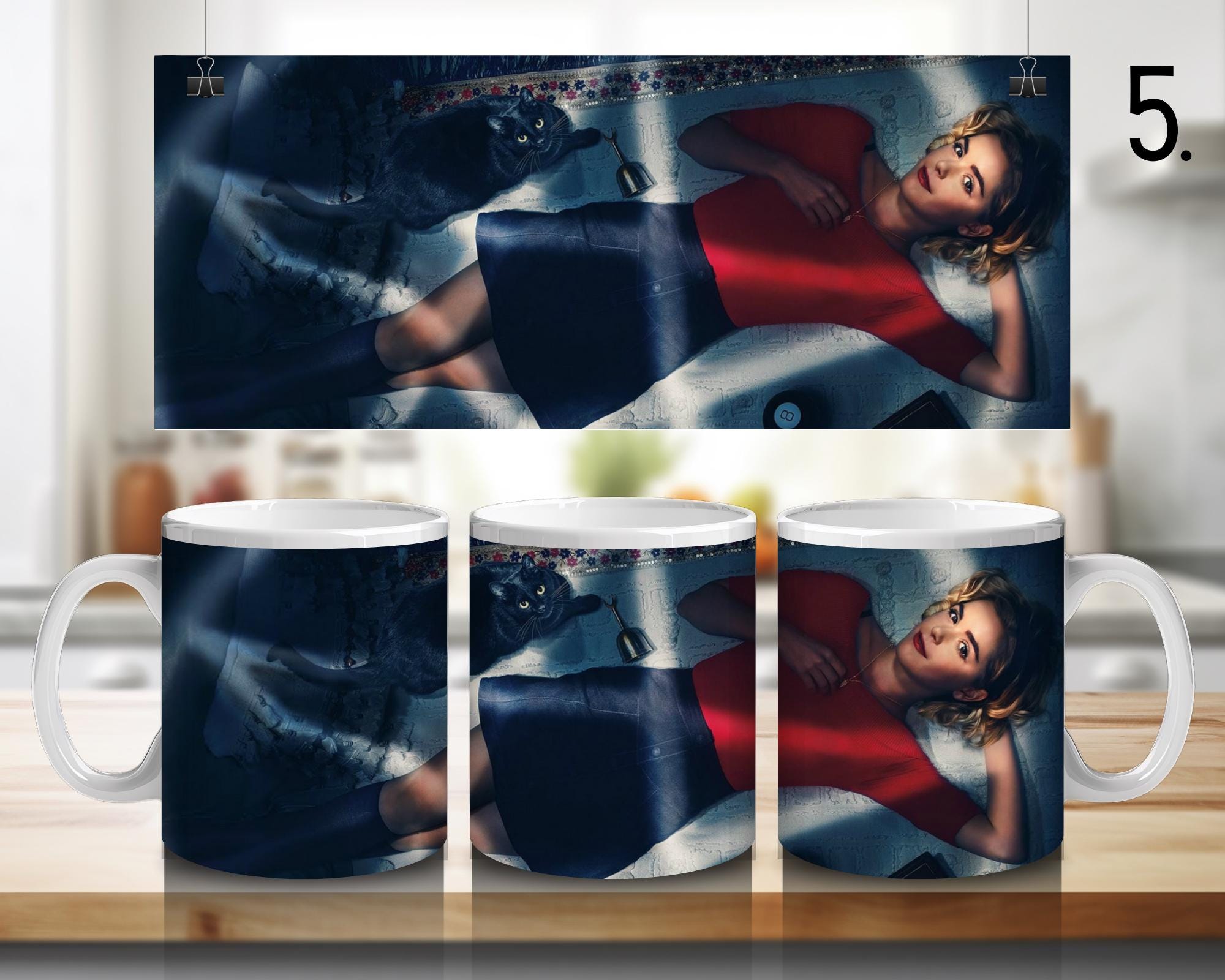 Chilling Adventures of Sabrina, Sabrina Spellman, Zelda Spellman, Hilda Spellman, Ambrose Spellman | 100% CERAMIC MUG, 11Oz = 330ml