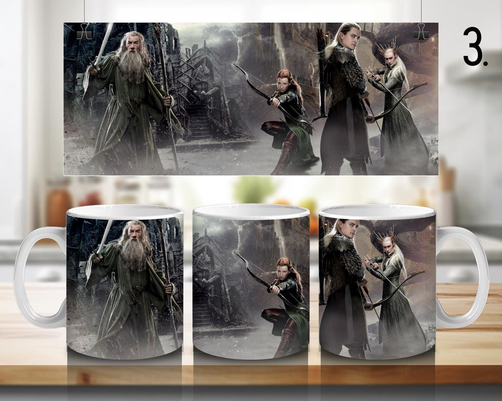 The Lord of the Rings, Frodo Baggins, Samwise Gamgee, Peregrin Took, Meriadok Brandybuck, Bilbo, Legolas | 100% CERAMIC MUG, 11Oz = 330ml