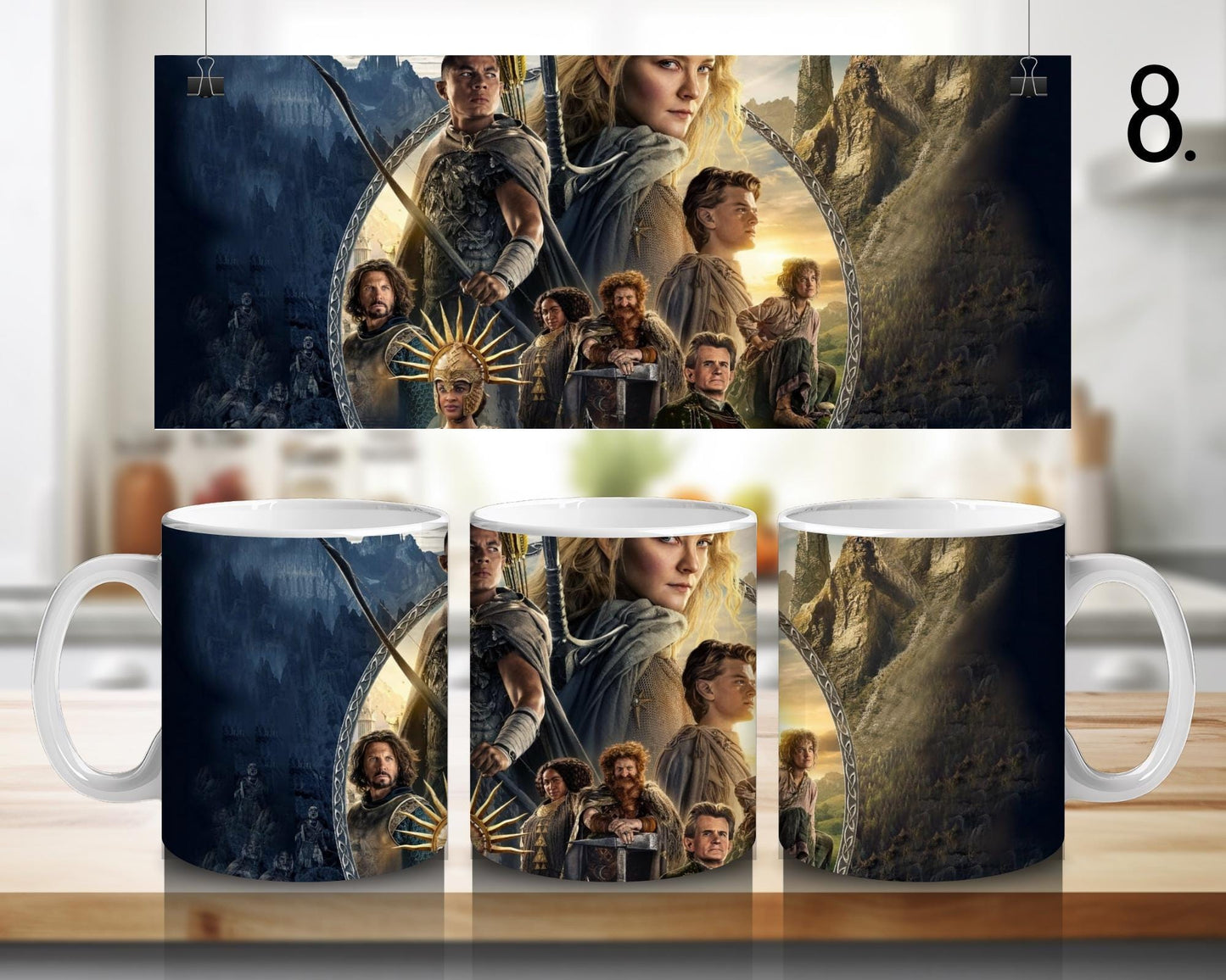 Kubek ceramiczny Władca Pierścieni / The Lord of the Rings – Drużyna Pierścienia