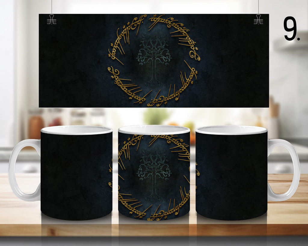 The Lord of the Rings, Frodo Baggins, Samwise Gamgee, Peregrin Took, Meriadok Brandybuck, Bilbo, Legolas | 100% CERAMIC MUG, 11Oz = 330ml