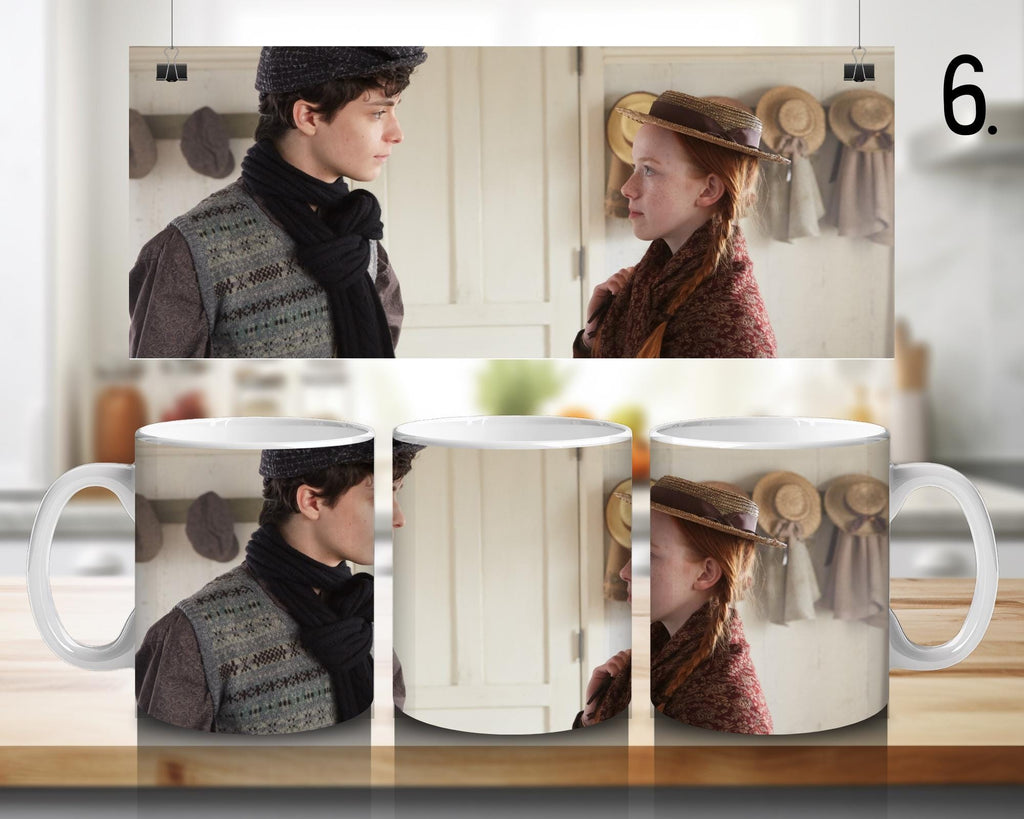 Anne with an "e", Anne Shirley, Diana Barry, Gilbert Blythe, Anna and Gilbert  | 100% CERAMIC MUG, 11Oz = 330ml