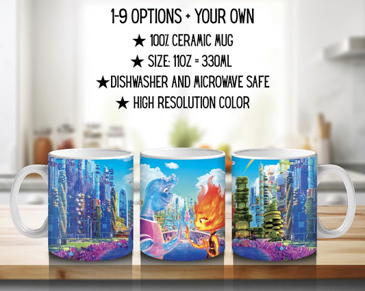 Ceramic Mug Between Us Elementals / Elemental - Ember and Wade