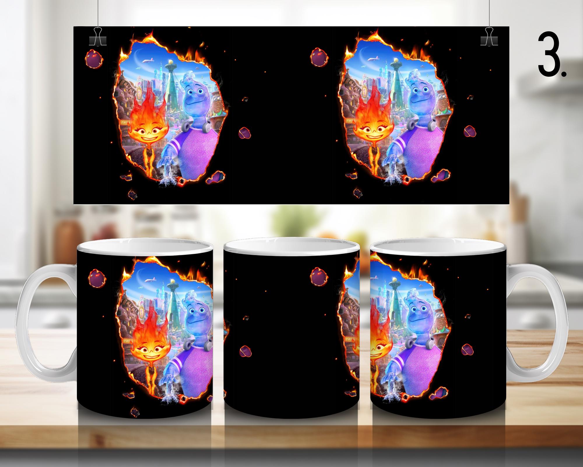 Elemental, Disney Pack, Ember Lumen, Gale, Lake | 100% CERAMIC MUG, 11Oz = 330ml