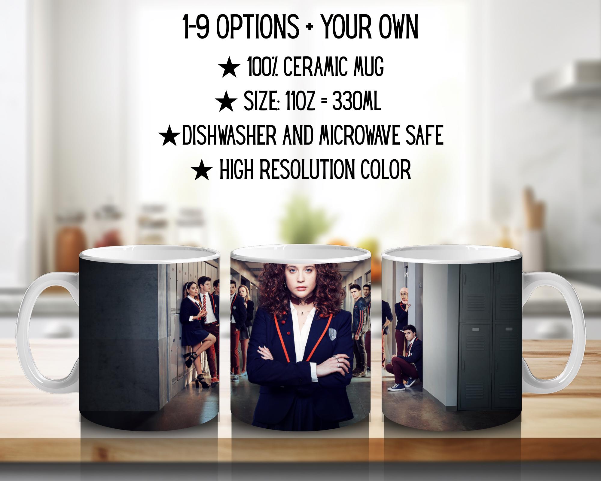 ELITE, Las Encinas, Samuel Garcia, Guzman, Ander, Nadia, Lucrecia, Omar, Patrick Blanco, netflixseries | 100% CERAMIC MUG, 11Oz = 330ml