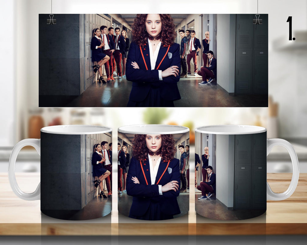 ELITE, Las Encinas, Samuel Garcia, Guzman, Ander, Nadia, Lucrecia, Omar, Patrick Blanco, netflixseries | 100% CERAMIC MUG, 11Oz = 330ml