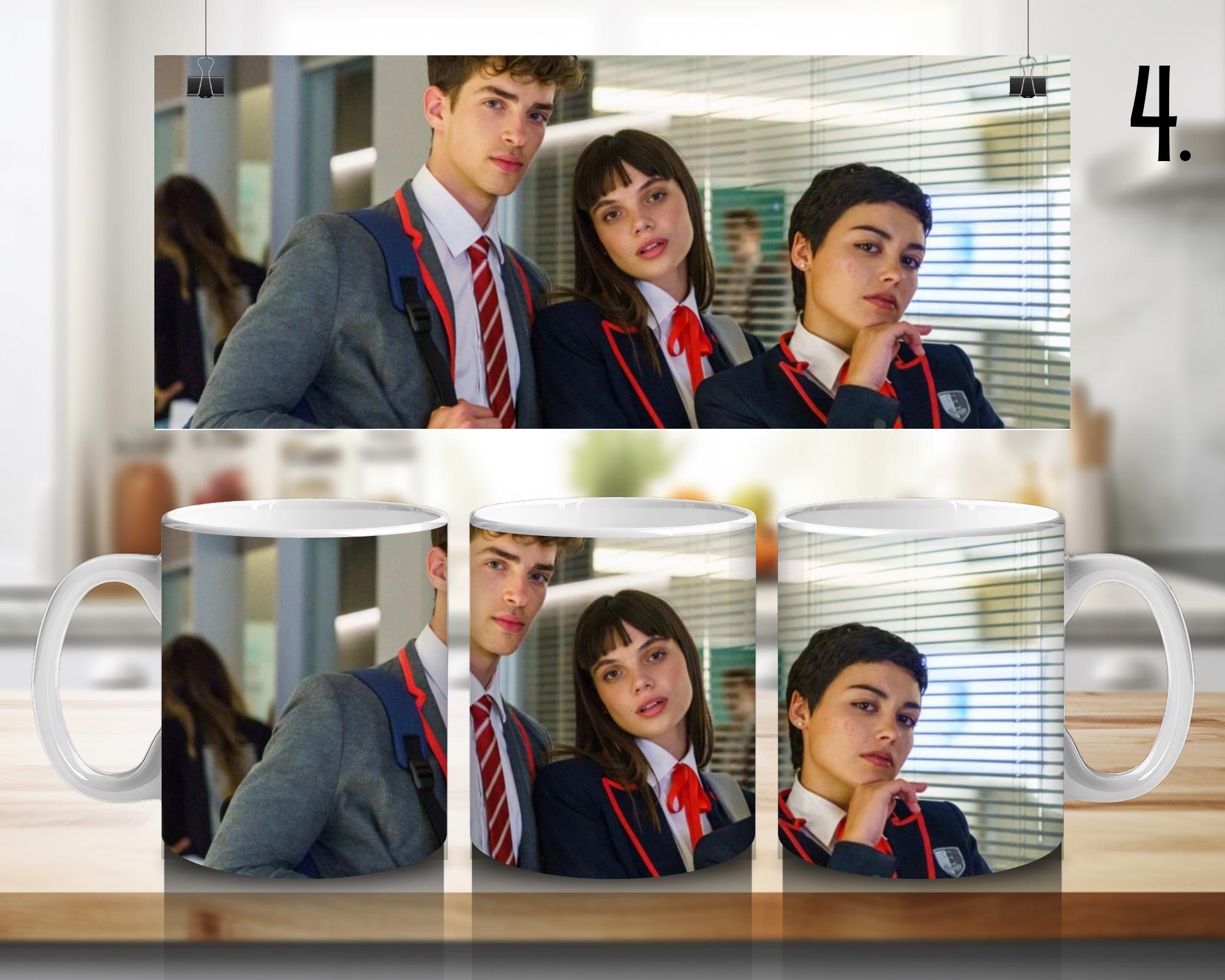 ELITE, Las Encinas, Samuel Garcia, Guzman, Ander, Nadia, Lucrecia, Omar, Patrick Blanco, netflixseries | 100% CERAMIC MUG, 11Oz = 330ml