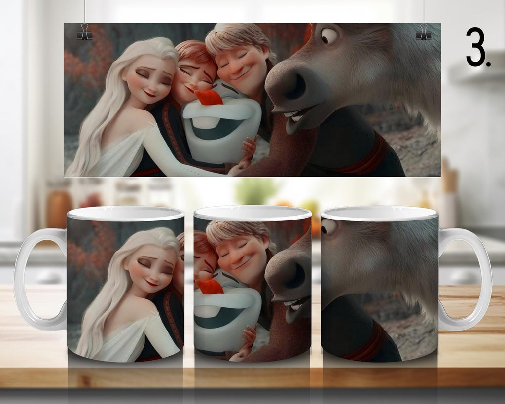 Frozen, Disney Pack, Olaf, Anna, Elsa, Swen, Arendalle  | 100% CERAMIC MUG, 11Oz = 330ml
