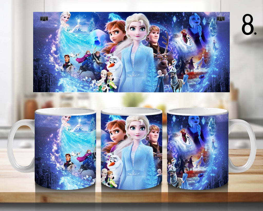 Frozen, Disney Pack, Olaf, Anna, Elsa, Swen, Arendalle  | 100% CERAMIC MUG, 11Oz = 330ml