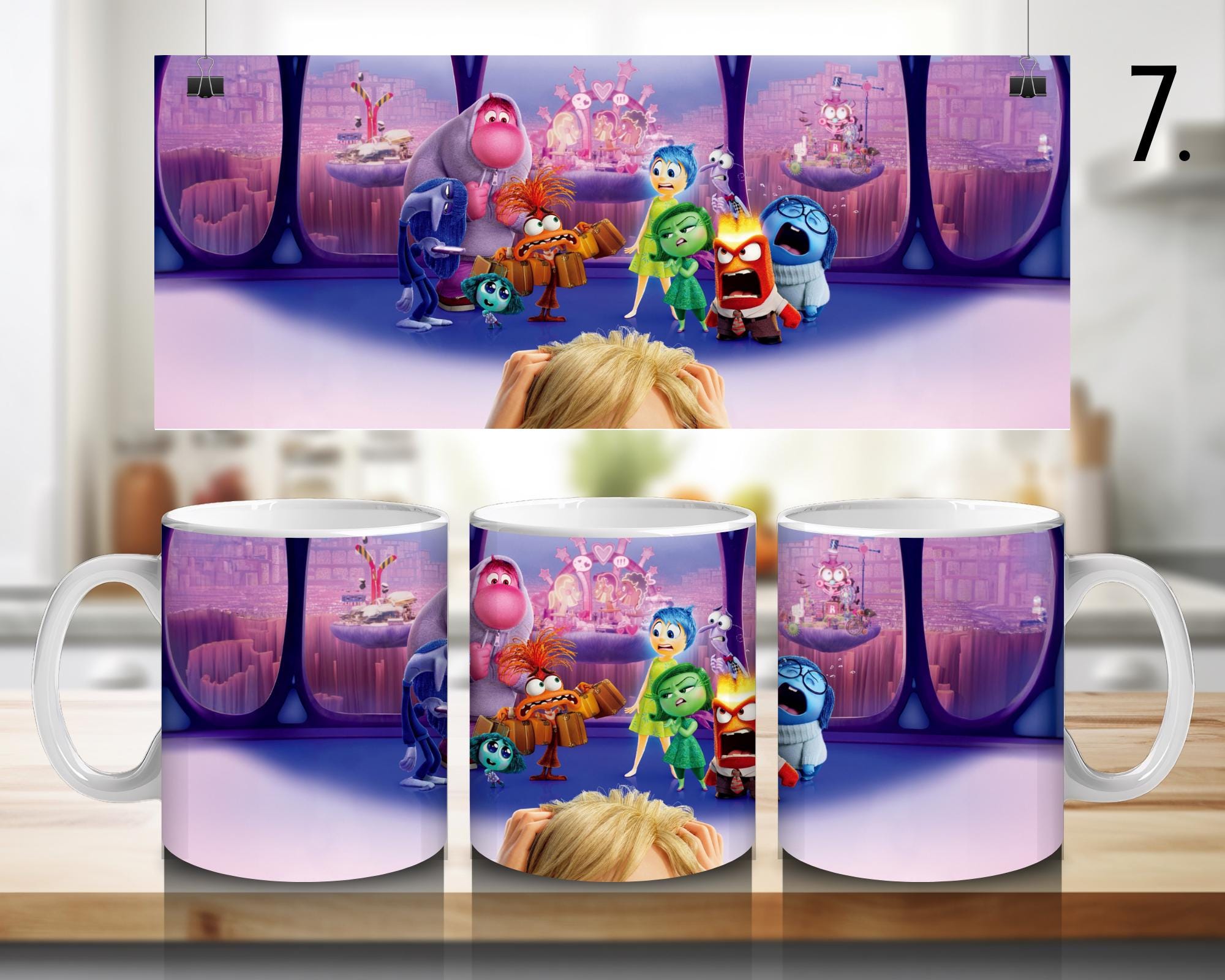 Inside Out, Disney Pack  | 100% CERAMIC MUG, 11Oz = 330ml