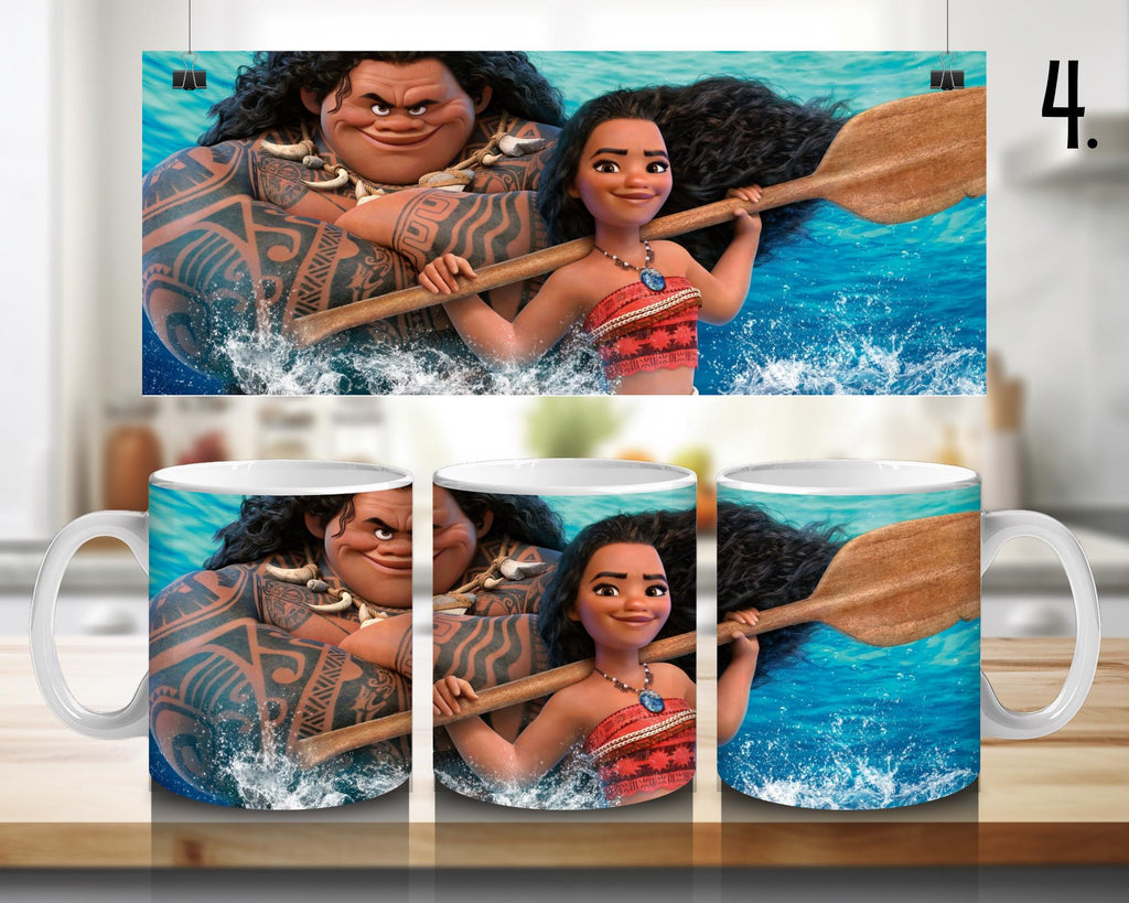 Moana, Maui, Disney Pack   | 100% CERAMIC MUG, 11Oz = 330ml