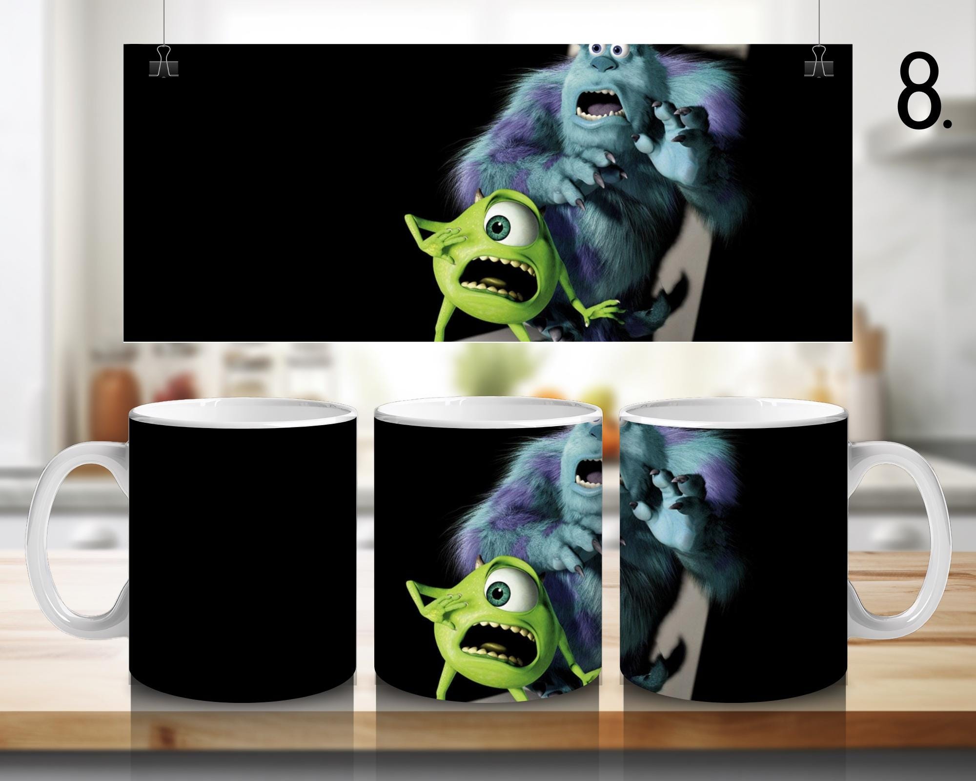 Monsters, Inc. Disney Pack, Mike, Sulivan | 100% CERAMIC MUG, 11Oz = 330ml