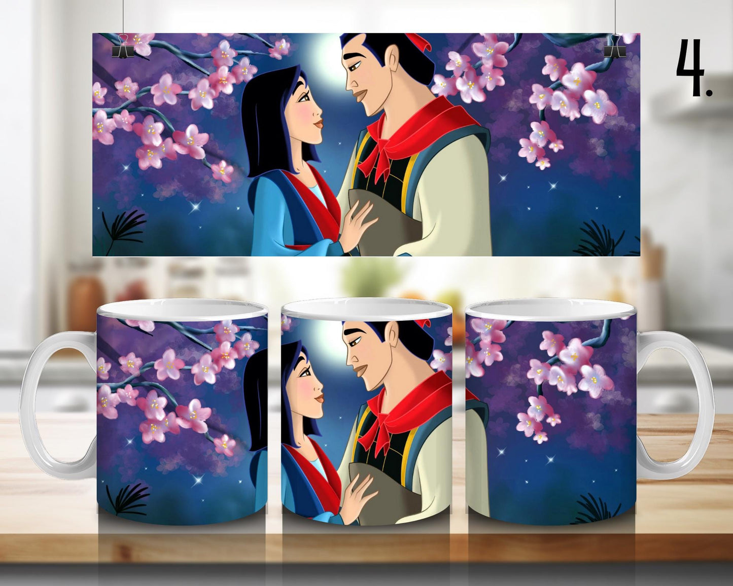 Mulan Ceramic Mug / Mulan – Mushu and Li Shang