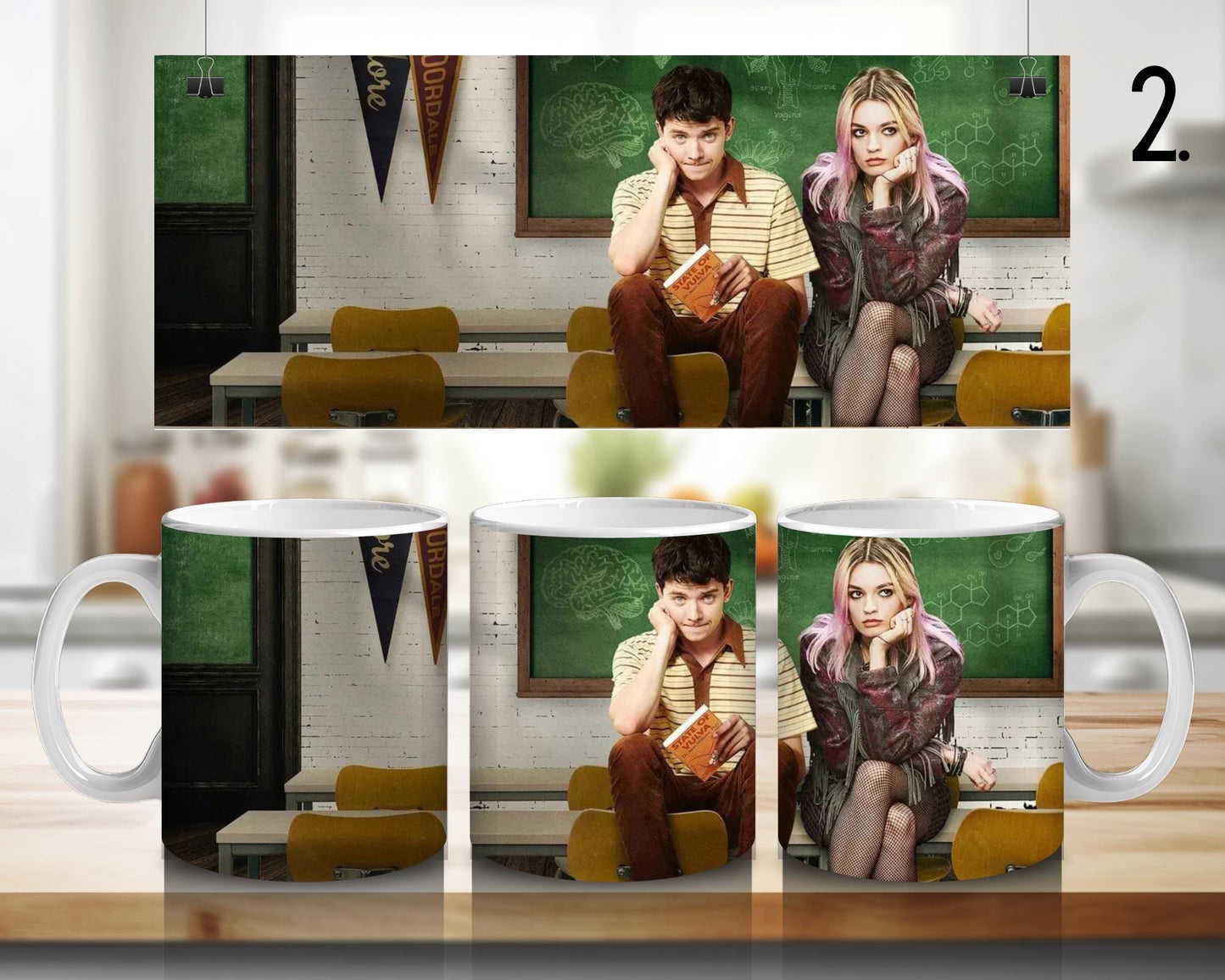 Kubek ceramiczny Sex Education / Sex Education – Otis i Maeve