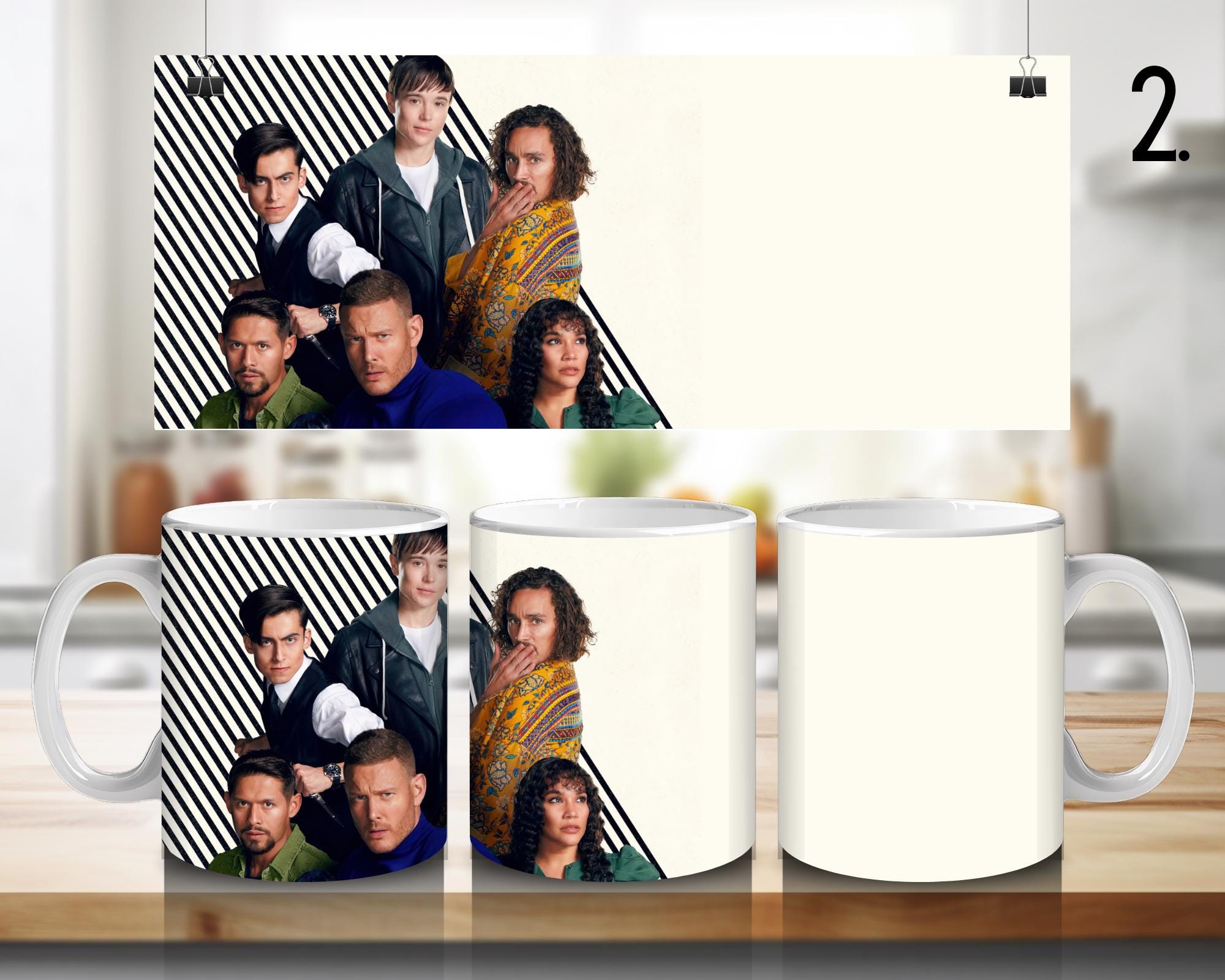 The Umbrella Academy, Academy Superhero, Number Five, Vanya Hargreeves, Luther Hargreeves, Allison, Diego | 100% CERAMIC MUG, 11Oz = 330ml