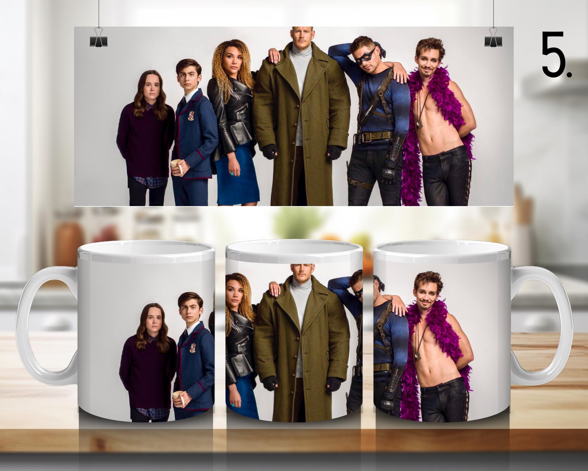 The Umbrella Academy, Academy Superhero, Number Five, Vanya Hargreeves, Luther Hargreeves, Allison, Diego | 100% CERAMIC MUG, 11Oz = 330ml