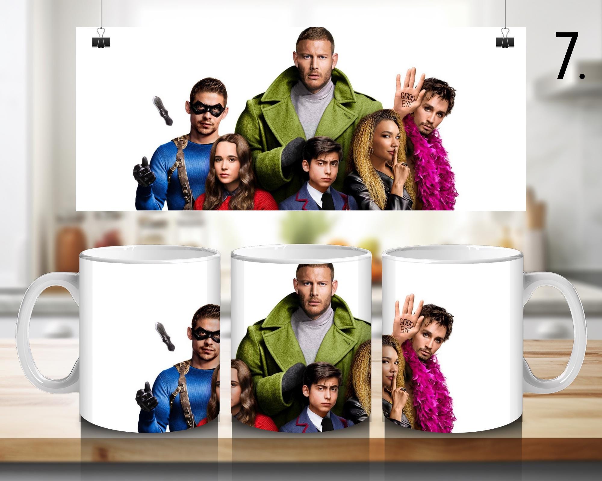 The Umbrella Academy, Academy Superhero, Number Five, Vanya Hargreeves, Luther Hargreeves, Allison, Diego | 100% CERAMIC MUG, 11Oz = 330ml