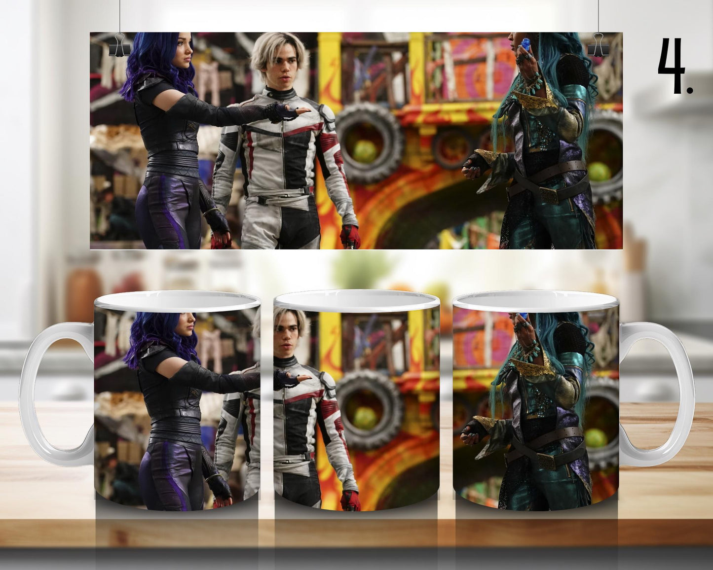 Kubek ceramiczny Następcy / Descendants – Mal, Evie i Ben