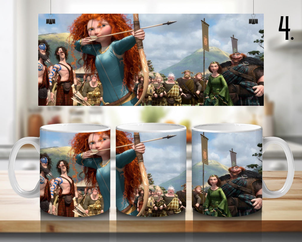 Merida Waleczna, Disney Pack, Bravedisney, Merida, Disneyprincess, Meridabrave | Kubek w 100% ceramiczny, 11 uncji = 330 ml