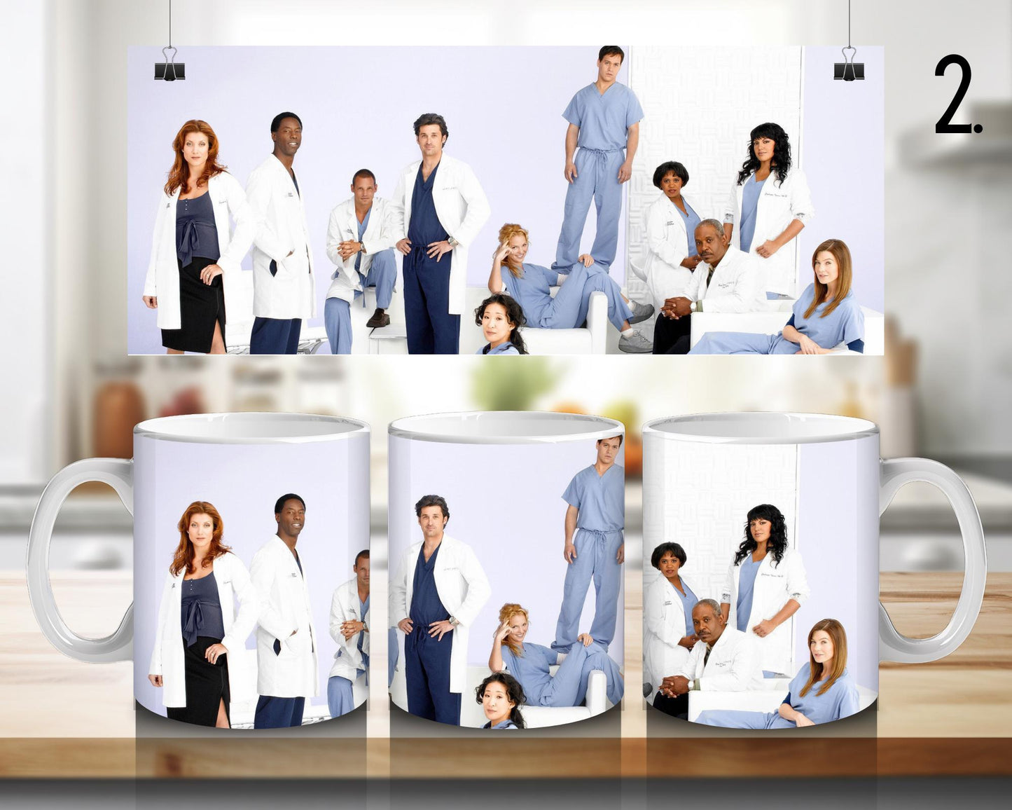 Kubek ceramiczny Chirurdzy / Grey’s Anatomy – Meredith Grey i Derek Shepherd