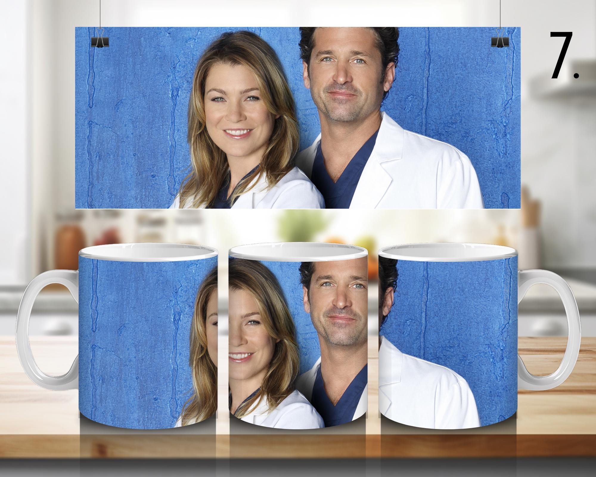 Grey's Anatomy, Meredith Grey, Miranda Bailey, Derek Shepherd, Alex Karev, Cristina Yang , Seattle Greys | 100% CERAMIC MUG, 11Oz = 330ml