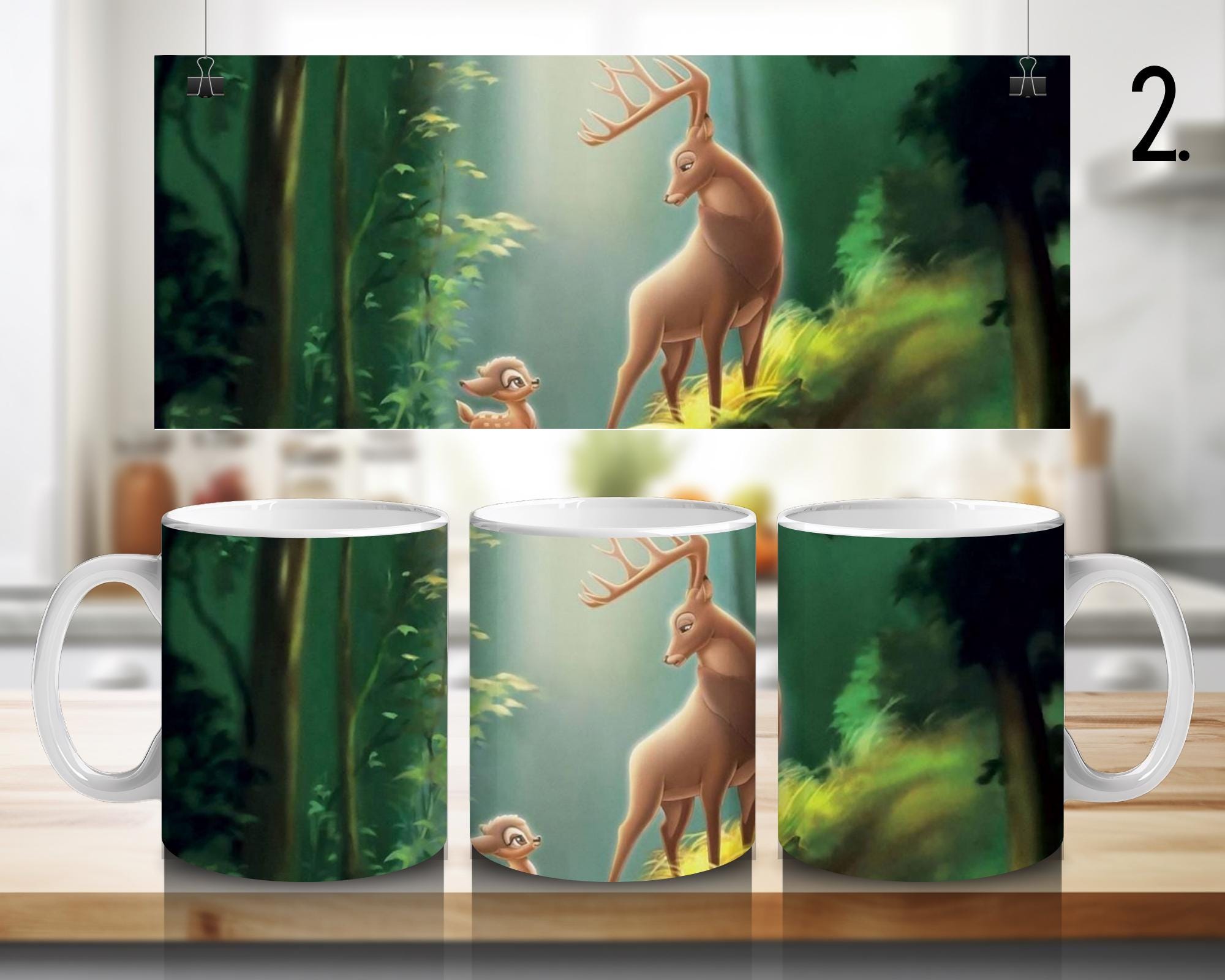 Bambi, Cartoon Bambi, Disney | 100% CERAMIC MUG, 11Oz = 330ml