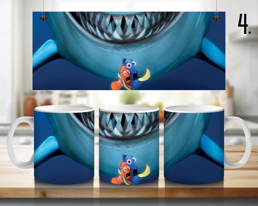 Finding Nemo Sticker, Nemo, Dory, Movie Disney, Animation, Disney Stickers | 100% CERAMIC MUG, 11Oz = 330ml