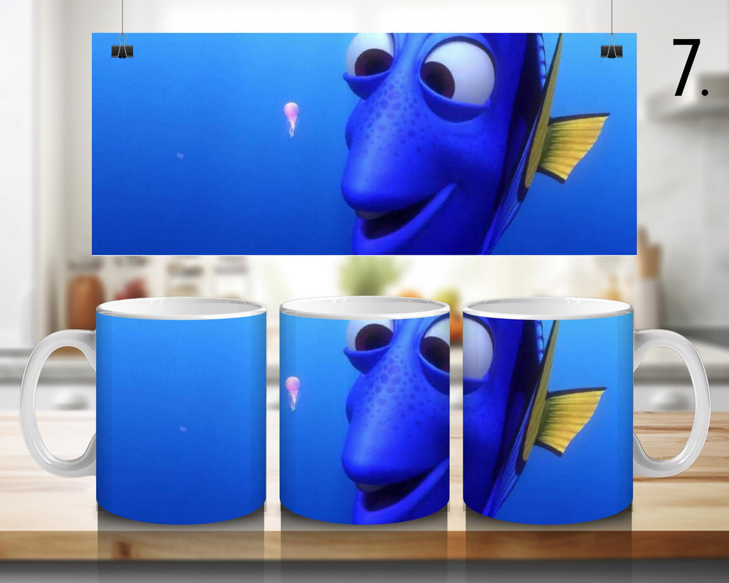 Finding Nemo Sticker, Nemo, Dory, Movie Disney, Animation, Disney Stickers | 100% CERAMIC MUG, 11Oz = 330ml