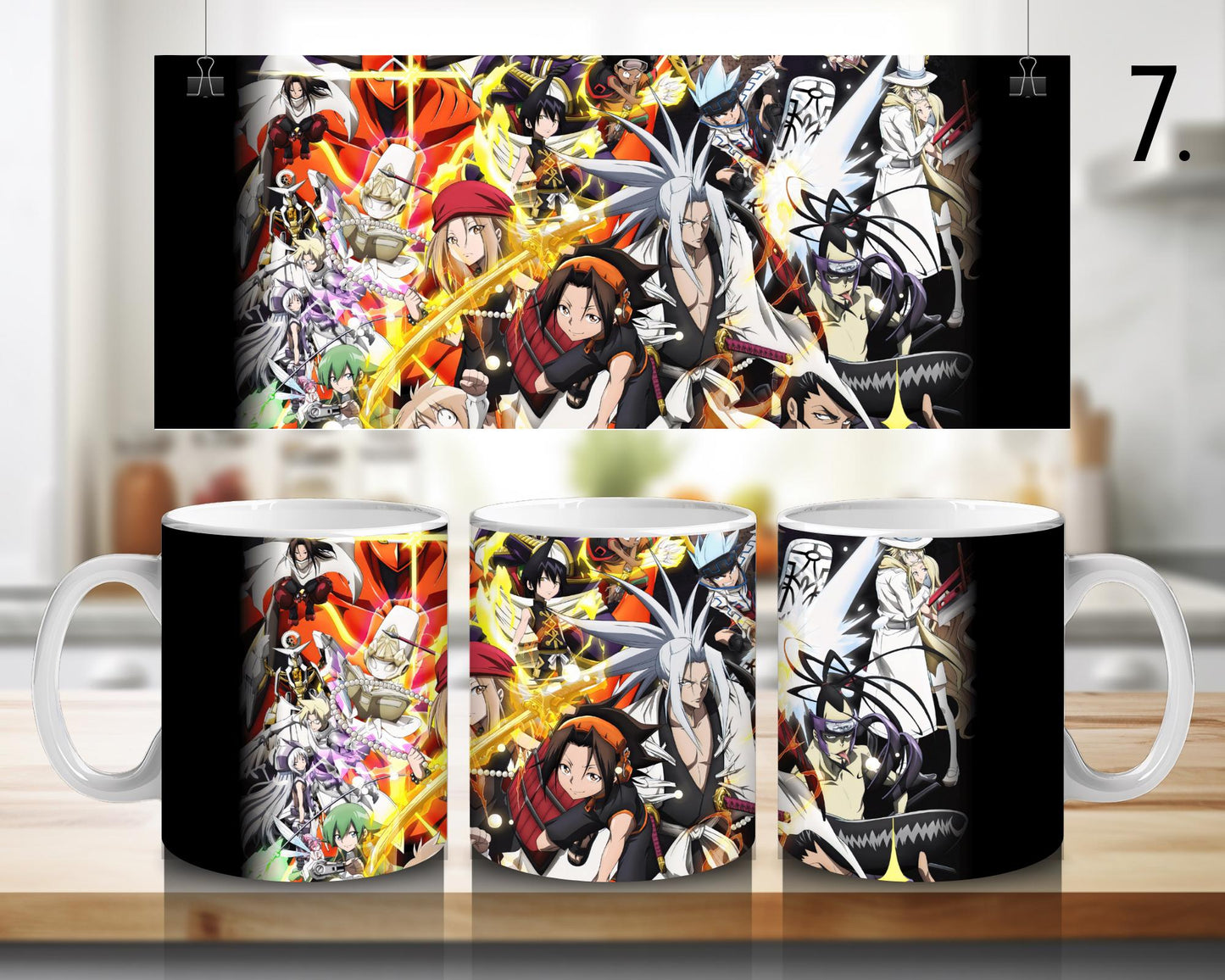 Kubek ceramiczny Shaman King / Shaman King – Yoh Asakura i Amidamaru