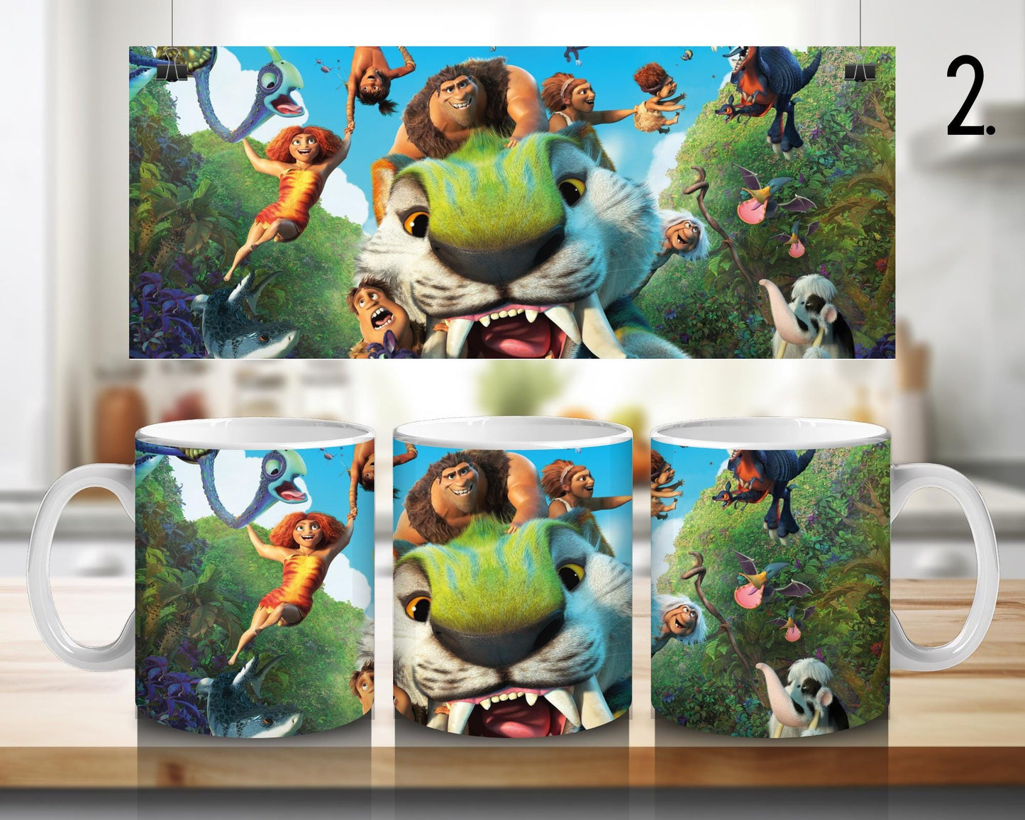 The Croods Ceramic Mug - Grug, Eep, and Guy