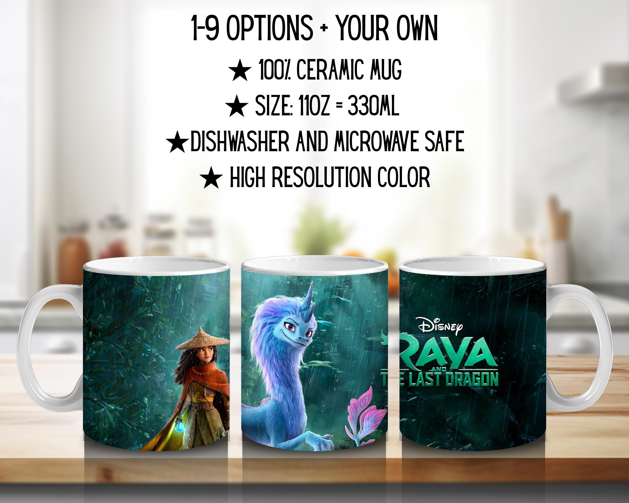 Raya and the Last Dragon, Disney, Sisu, Boun, Namaari, Benja, Tong | 100% CERAMIC MUG, 11Oz = 330ml