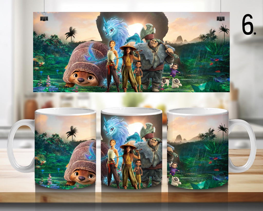 Raya and the Last Dragon, Disney, Sisu, Boun, Namaari, Benja, Tong | 100% CERAMIC MUG, 11Oz = 330ml