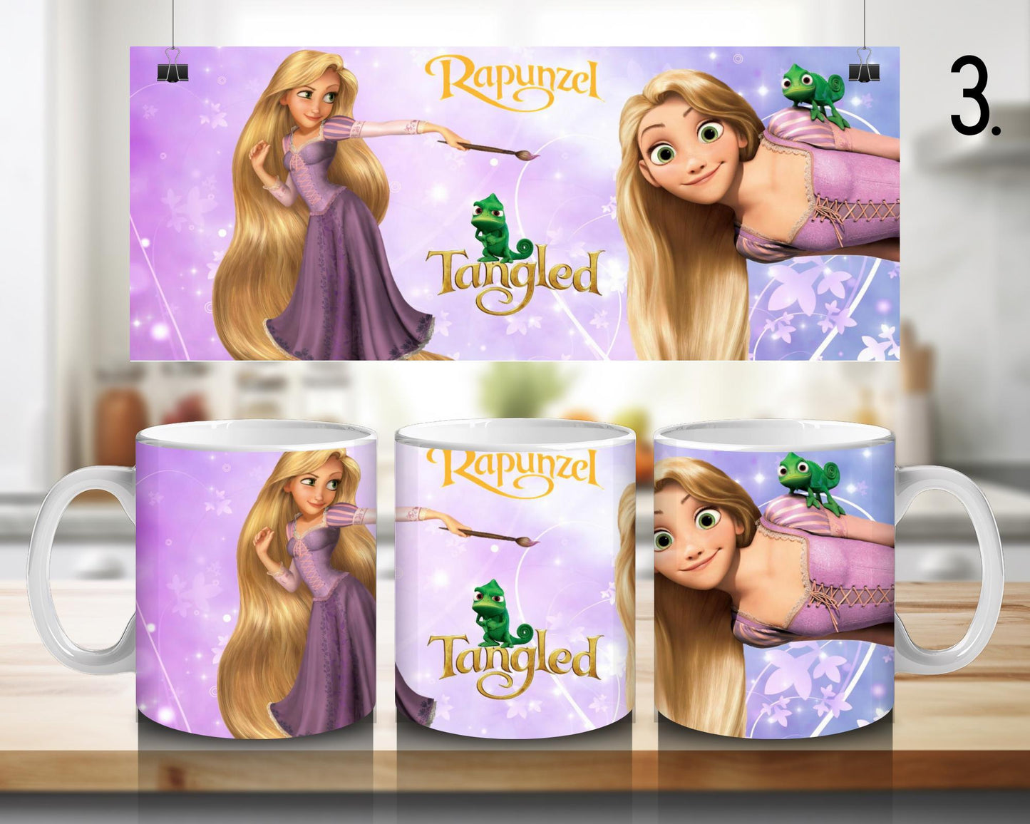 Kubek ceramiczny Zaplątani / Tangled – Roszpunka i Flynn Rider