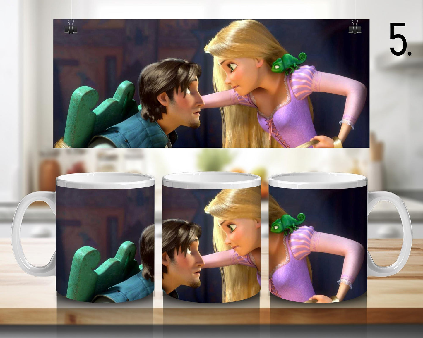 Kubek ceramiczny Zaplątani / Tangled – Roszpunka i Flynn Rider