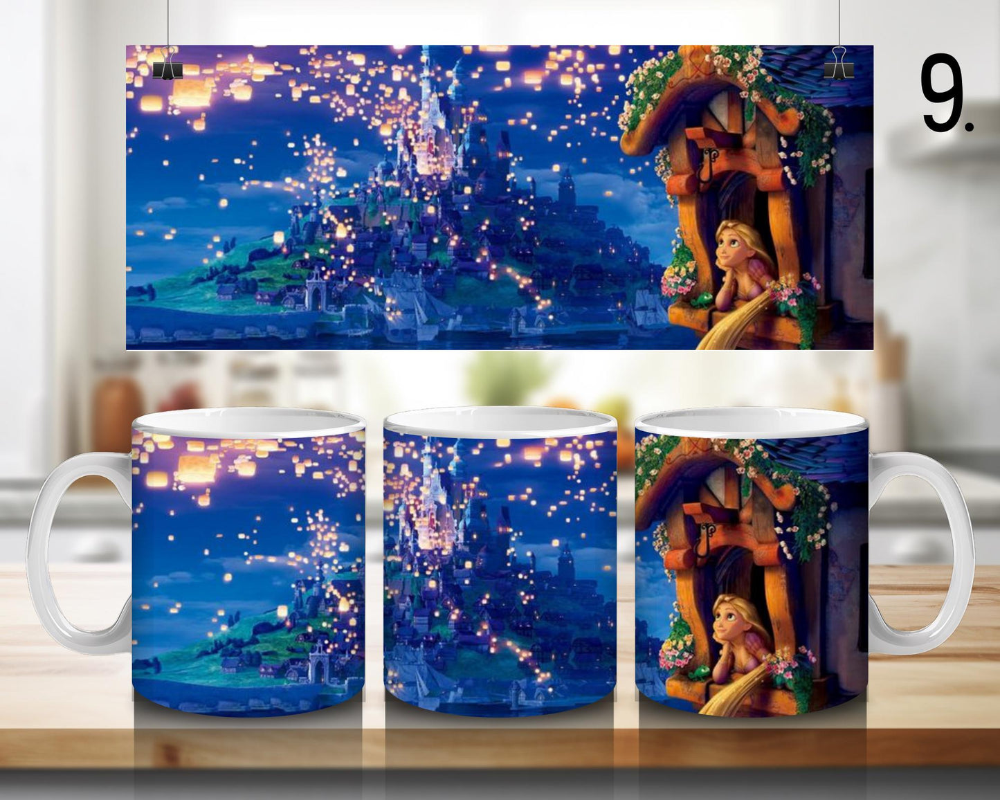 Kubek ceramiczny Zaplątani / Tangled – Roszpunka i Flynn Rider