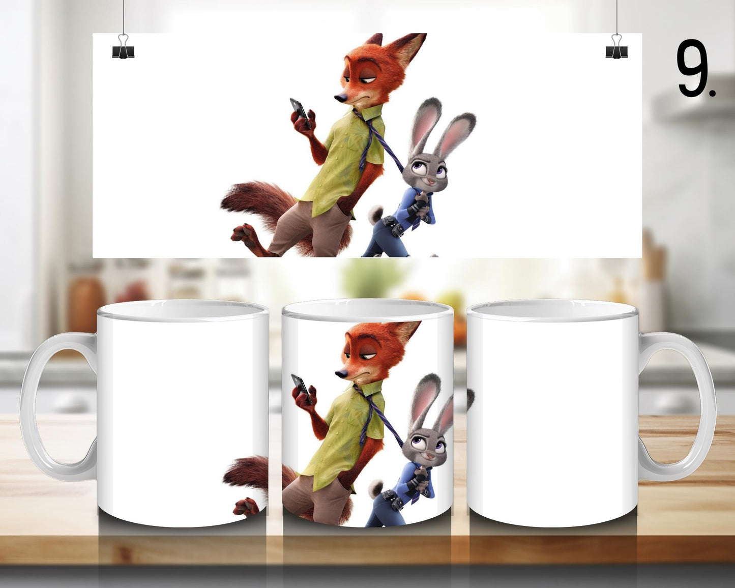 Zootopia Ceramic Mug – Judy Hopps and Nick Wilde