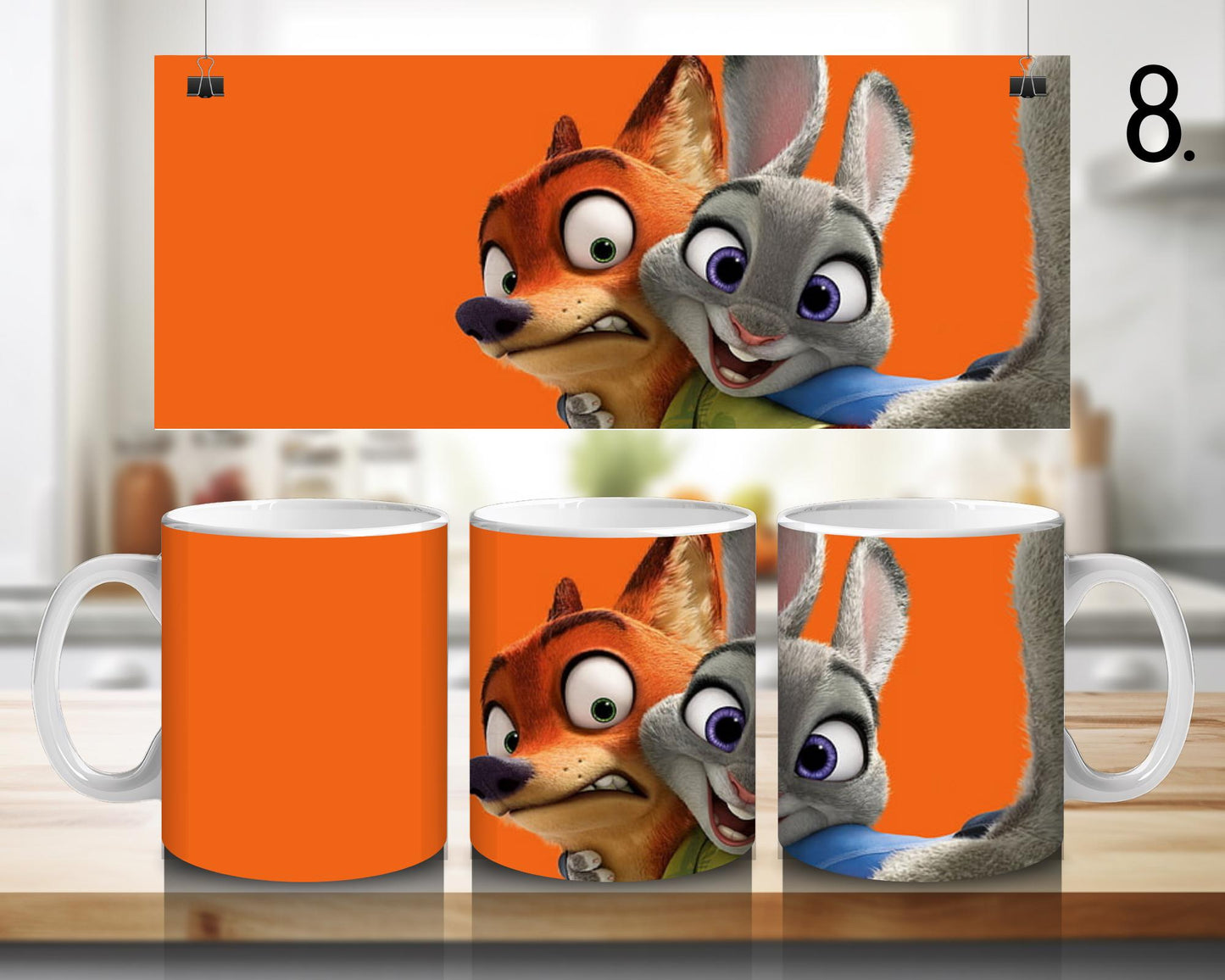 Zootopia Ceramic Mug – Judy Hopps and Nick Wilde