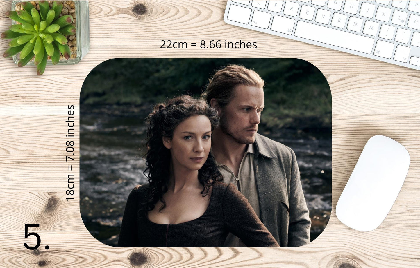 Outlander Mousepad / Outlander – Claire and Jamie Fraser